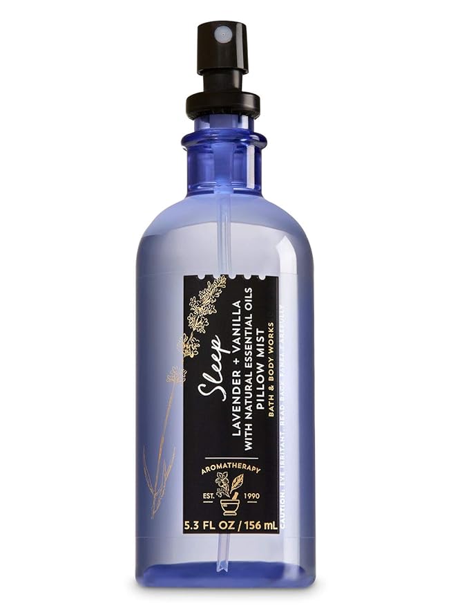 Bath and Body Works Aromatherapy Pillow Mist Lavender Vanilla (Retired Fragrance) 5.3 Fl Oz