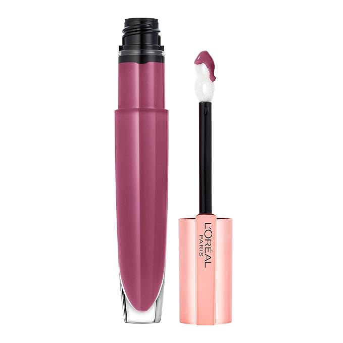 L'Oreal Paris Glow Paradise Hydrating Tinted Lip Balm-in-Gloss with Pomegranate Extract & Hyaluronic Acid, Ultra-Gentle, Non-Sticky Formula, Mademoiselle Mauve, 0.23 fl oz