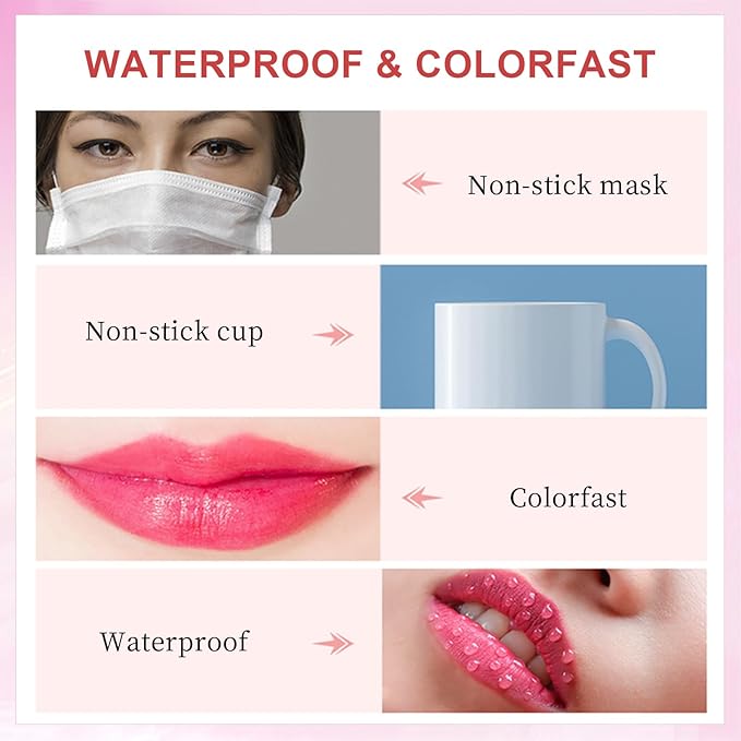 Color Changing Lipstick, 6-Colors Lip Stain Temperature Activated Vegan Formula, Magic Lipstick Long-Lasting, Nourishing, Cruelty-Free & Vegan #dark green