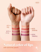 AMTS Tinted Lip Balm - Slip | Hydrating Glitter Lipstick | Pearl Shimmering Daily Lip Makeup for dry, cracked, chapped lips | korean beauty Moisture Lip Tint