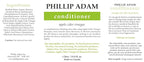 Phillip Adam Apple Cider Vinegar Shampoo and Conditioner Set for All Types of Hair - pH Balancing - Sulfate Free, Paraben Free & Silicone Free - 33.8 Ounce Each
