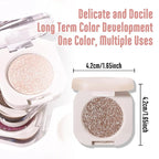 Glitter Shimmer Sparkle Eyeshadow Palette Makeup for Green Blue Eyes, Glitter Nude Shimmer Metallic Holographic Multichrome Cream Iridescent Single Monochrome Eye Shadow Makeup, 10