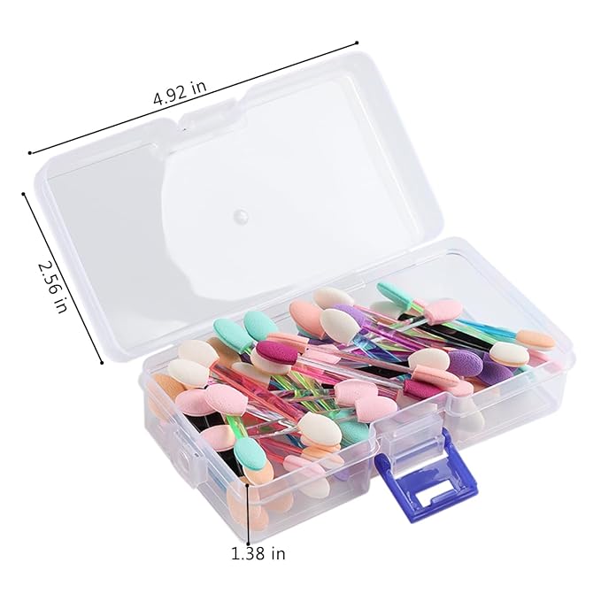 50PCS Chrome Nail Powder Applicator