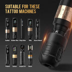 Ambition Soldier P3 Disposable Tattoo Grips - 12Pcs 36mm Professional Tattoo Rubber Grip Cover with Click Adjust System Supply for Rotary Soldier, Zetton, Torped & Shura Tattoo Pen Machine Gun