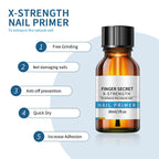 Nail Primer and Dehydrator-Professional Nail Prep Dehydrator and X-Strength Primer Set, Non-acid Air dry nail prep kit, No Burn Fast Air Dry, For Natural Nail & UV Gels.