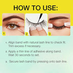 Ardell Active Gainz Lashes - Sweat-Proof & Long-Lasting Wispy Lashes, Comfortable Wear False Eyelashes, 4 Pairs