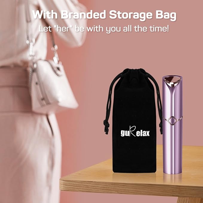 Facial Hair Removal for Women, Painless Electric Facial Hair Remover for Face, Chin，Upper Lip with USB Rechargeable