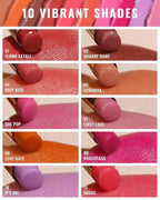 Oulac Moisture Shine Lipsticks Set - Red Orange Purple 3Pcs | Ultra Hydrating Juicy & Glossy, Soild Lip Gloss, Lightweight Smooth, Natural Look Best for Dry, Cracked and Chapped Lips, Vegan (05+06+07)