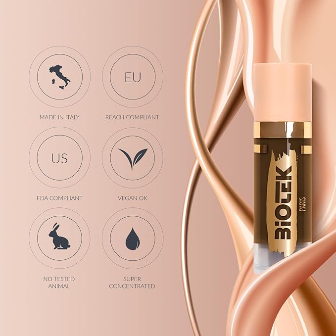 Biotek Lip Pigment for Permanent Makeup - Bright Coral Color for Lip - Made in Italy - Daiquiri 0,61 fl.oz.