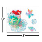 The Little Mermaid Temporary Tattoo Set - Ariel Party Favors Bundle with 96 Temporary Tattoos Plus Stickers, More | Disney Party Supplies