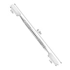 5Pcs Makeup Spatula tool metal Set Professional Beauty Stainless Steel Cosmetics Mixer Long Metal Spatula Depotting Mixing Tool (#2)