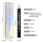evpct Ginger Matte Cream Eye Shadow Brightener Sticks Set for Eyes, Ginger Matte Pencil Eye shadow Applicator Stick Pen Palette Makeup Waterproof sombras en crema para ojos 29#
