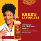 Creme of Nature Argan Oil Shampoo, Moisture & Shine Shampoo, Sulfate Free Hair Care Formula, Nourishes, Hydrates, Detangles, 12 fl. oz.