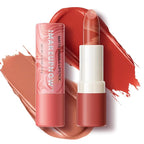 2PCS Marbled Matte Lip Stick Makeup - Velvety Finish | Naked-lip Feel, Full Coverage, D001+D003
