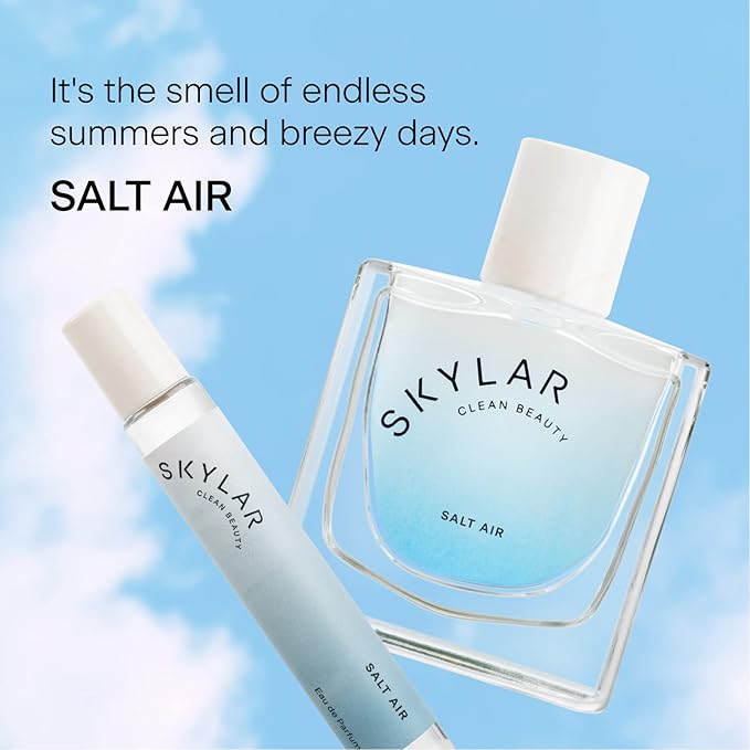 Skylar Salt Air Eau de Parfum - Hypoallergenic & Clean Perfume for Women & Men, Vegan & Safe for Sensitive Skin - Fresh Perfume with Notes of Driftwood, Sea Salt & Seaweed - 10mL /0.33 Fl oz