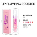 Natural Spicy Lip Plumping Booster Lip Plumping Oil，Lip Plumper Gloss, Ultra-Hydrating & Nourishing Plump and Pout Lip Plumper, Glossy Finish Fuller Lip Plumping Lip Gloss for Women Girls(3PC)