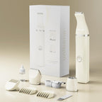 3-in-1 Electric Razor for Women - Waterproof Bikini Trimmer,Rechargeable Electric Shaver for Lady,Pubic Hair Trimmer Women,Personal Trimmer Groomer for Body Hair (Cream, LY)