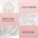 Erinde Handheld Makeup Mixing Palette, Acrylic Transparent Mixing Foundation Tray for Makeup Artist and Beginner, Lipstick Eyeshadow Foundation Color Test Art nail Palette With Foundation Spatula