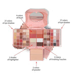 Makeup Eyeshadow Palettes, 64 Colors Protable Multifunction Blush