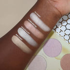Beauty Bakerie Milk & Honey Highlighter Makeup Palette, Shimmer Highlighter for a Natural Glow, 4 Shades