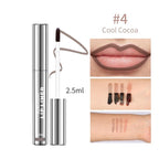 Peel Off Lip Liner Stain - Long-Lasting, Smudge-Proof, Waterproof Nude Matte Lip Tint, Non-Fading Peel Off Lip Color, Effortless Precision & Full Coverage, Vegan & Cruelty-Free, #4 Cool Cocoa
