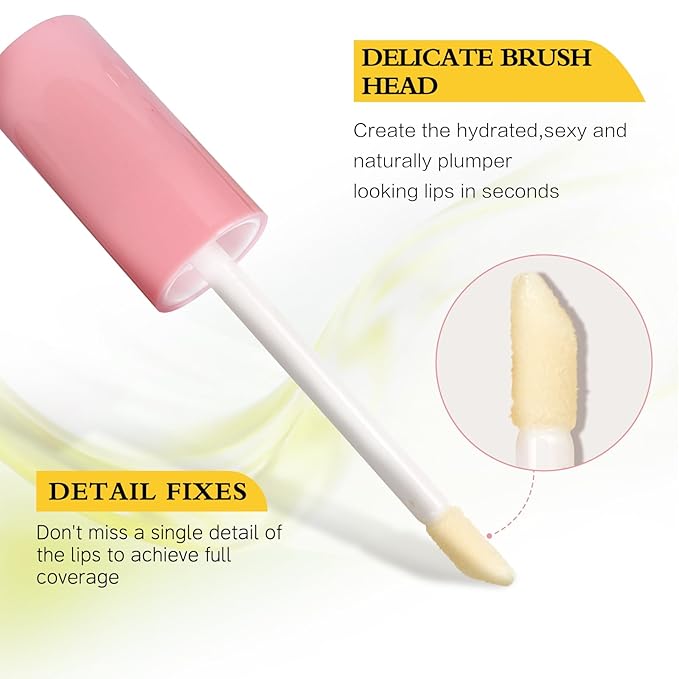 Hydrating Lip oil for women - clear lip gloss oil, Plumping Lip Oil for Dry Lip and Lip Care, Non-Sticky Long Lasting Lip Oil Gloss, Shiny and Moisturizing Transparent Lip Oil Gloss