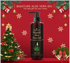 Aloe Vera Gel Infused with Tea Tree Oil for Skin Hydrating, Repair Skin, Organic Aloe Vera Gel Extract from Fresh Pure Aloe Vera for Sunburn Relief, Hair, Razor- 6.76 Fl Oz