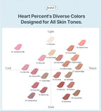 Heart Percent Dote On Mood Lip Pencil, Long-Lasting Creamy Lip Crayon Smooth Color Liner Retractable Lipstick Pencil 0.8g, #08. Cloudy Mauve