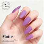 AZUREBEAUTY Lavender Purple Quick Dry Complete Natural Super Lustrous Nail Enamel Polish,Professional for DIY Manicure and Pedicure at Home