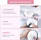 4pcs makeup remover, reusable super