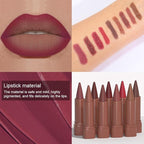 Mauve Gradient Matte Lipstick Crayon Lip Liner pencil for Women, Flawless Contour Gradual Ombre Effect lip Pencil, Long Lasting Waterproof Smudge Proof Lipstick Pencil 09#