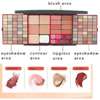 Professional Multi-in-one Makeup Gift Kit for Women - 90 eyeshadow Palette,8 Lipstick Set Lips,8 blush,5 concealer,4 brushes With Mirror,for girls, beginners and professionals Gift Kit