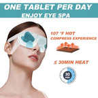 50 Packs Steam Eye Mask for Dry Eyes, Self Heated Sleep Eye Mask Disposable Warm Compress for Eyes, Relieves Dry Eye Eye Strain, Dark Circles, Puffiness,Microgroove (Natural Unscented More Safer)