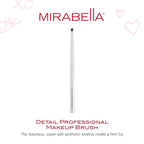 Mirabella Detail Professional Makeup Brush – Precision Eyeshadow Brush for Blending & Smudging – Small Vegan Brush w/Tapered Bristles & Weighted Handle for Eyeshadow Detailing