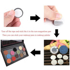 50pcs Metal stickers adhesive set magnetic strips