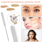 6PCS Makeup Mixing Palette, Stainless Steel Cosmetic Makeup Palette With Spatula Makeup Artist Tool, Professional Cosmetic Mixing Makeup Palette For Mixing Eye Shadow/Eyelash/Nail Art/Foundation