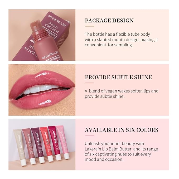 Lip Butter Balm for Dry Cracked Sugar+Cherry)