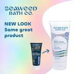 Seaweed Bath Co. Calm Body Scrub, Vetiver Geranium Scent, 6 Ounce, Sustainably Harvested Seaweed, Sea Kelp, Glycolic Acid