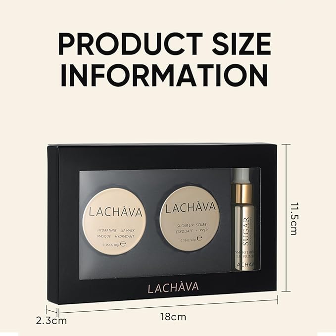 3Pcs Lip Care Set, Exfoliator Lip Sugar Scrub, Lip Mask and Plumping Lip Oil, Effectively Moisturizes Lip Clear, Repairs Dry Lips