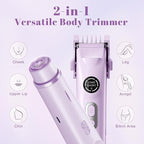 4-in-1 Waterproof Bikini Hair & Body Hair Trimmer - Rechargeable Shaver - IP7-compact for Travel， Cordless Use