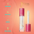 Juvia's Place Lip Gloss Glass It's Glass - Clear, Super Shine,16 oz., Plump, Long Lasting Non-Sticky Luscious High Shine, Glides on Richly Glossy and Smooth