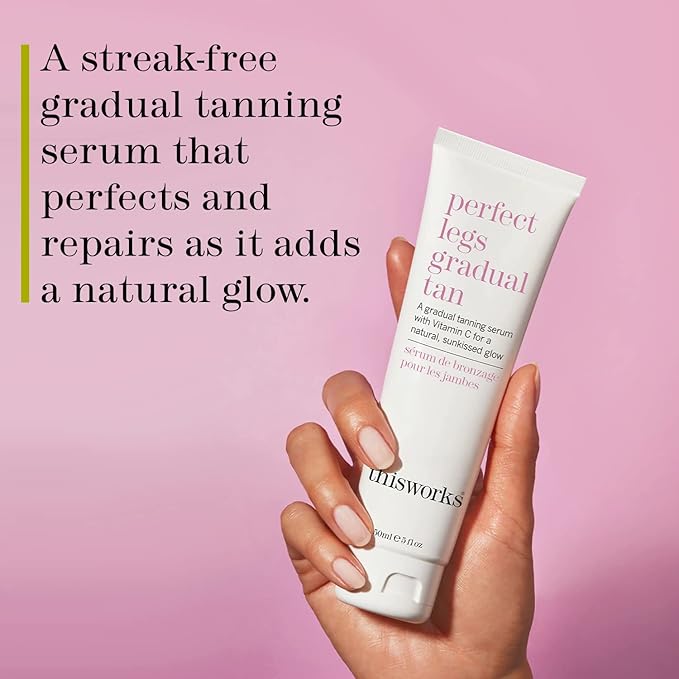 This Works Perfect Legs Gradual Tan, Self Tanner with Vitamin E & Shea Butter, 150ml