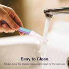 Dermablade, Dermaplane Razor Refill Blades, Stainless Steel Blades with Safety Micro-guards, Gently Exfoliates Skin | 12 count | No Handle | Only fit THURLADY Dermaplane Razor