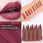 BINGBRUSH 2-in-1 Gradient Matte Lipstick & Lip Liner Set,3Pcs Long Lasting Waterproof Lip Crayon for Women, Flawless Contour, Lightweight Ombre Lip Color Pencil(03#&05#&08#)