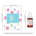 BONNIE CHOICE 12 Colors Liquid Lip Gloss Pigment Set, DIY Lipstick Liquid Pigment for Set Making Lip Gloss, DIY Lip Cosmetic Dye, Edible Coloring Pure Plant for Gloss Base