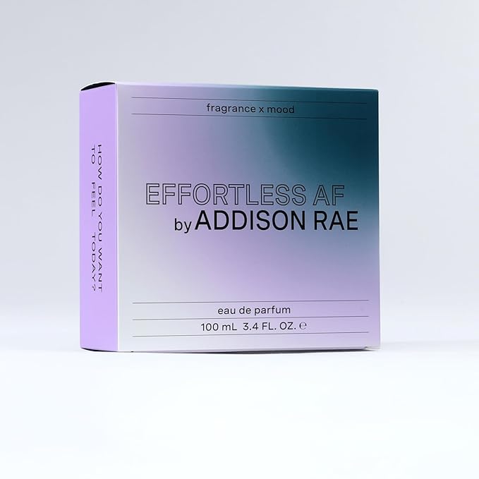 Addison Rae Fragrance Effortless - Luxury Perfume for Women - Fruity Floral Scent - Eau De Parfum - Notes of Apple, Plum, Pineapple - Long Lasting Vegan Travel Cologne - Gift for Her -3.4oz EDP Spray