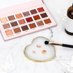 Resin Nail Art Palette Nail Art Painting Mixing Color Palette Heart Shape Gold Edge Nail Gel Color Makeup Display Board Manicure Tool