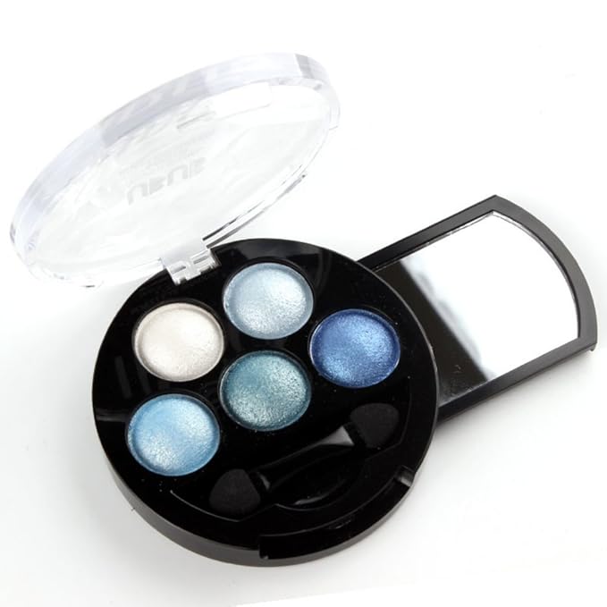 Mallofusa Portable 5 Colors Eye Shadow Palette Trendy 7oz