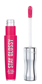 Rimmel Stay Glossy Lip Gloss - Non-Sticky and Lightweight Formula for Lip Color and Shine - 360 The Future is Pink, .18oz