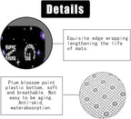 4PCS Luxury Purple Diamond Shower Curtain Set, Bling Rhinestone Gem Crystal Jewelry Teenage Girls Women Bathroom Decor, Waterproof Fabric Black Shower Curtain, Non-Slip Bath Mat Bathroom Rugs